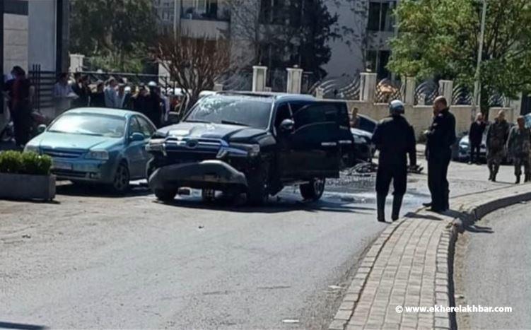 انفجار العبوة الناسفة في منطقة المزة كان يهدف إلى اغتيال شخصية لبنانية