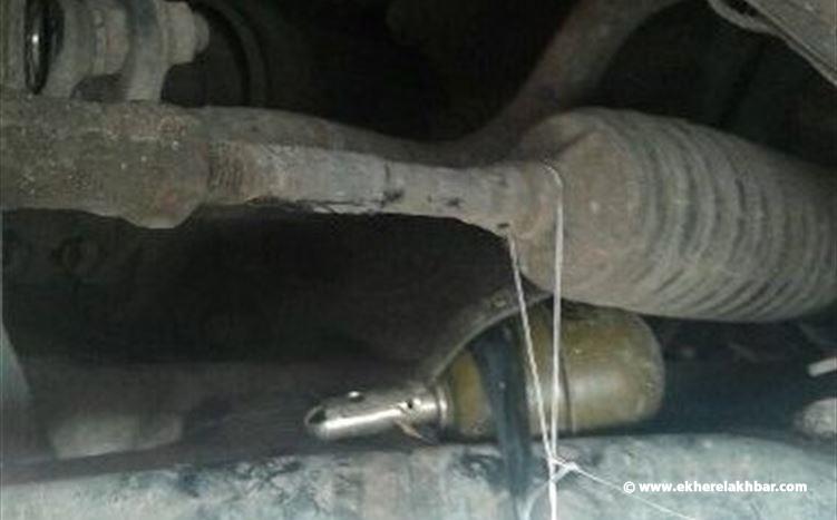 تفكيك قنبلة وضعت تحت سيارة حسين المقدح في وادي الزينة