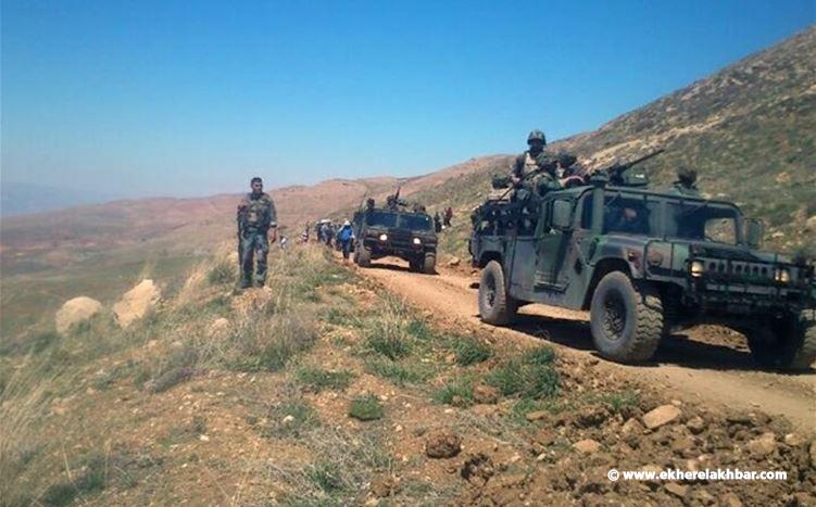 الجيش يستهدف تحركات الارهابيين في جرود عرسال