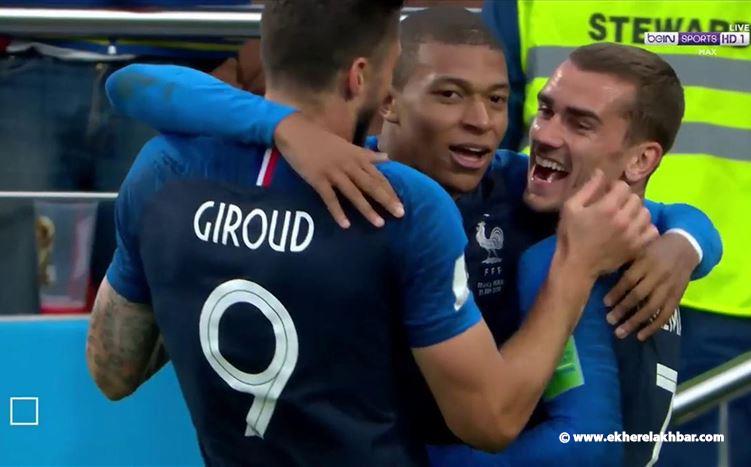 المنتخب الفرنسي يسجل الهدف الاول في مرمى البيرو