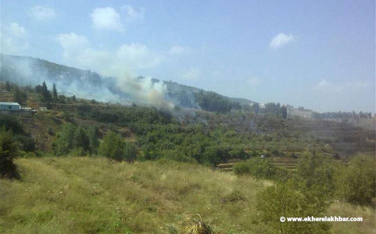 اندلاع حريق كبير في بلدة عدبل عكار