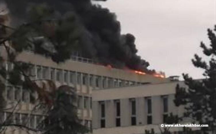 بالفيديو..انفجار في مدينة طلابية تابعة لجامعة ليون شرق فرنسا