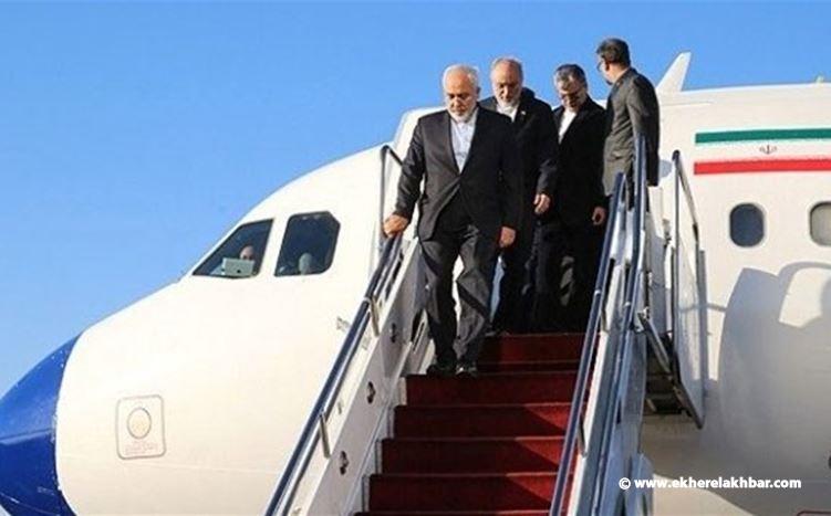 وصول وزير الخارجية الايرانية محمد جواد ظريف الى مطار بيروت