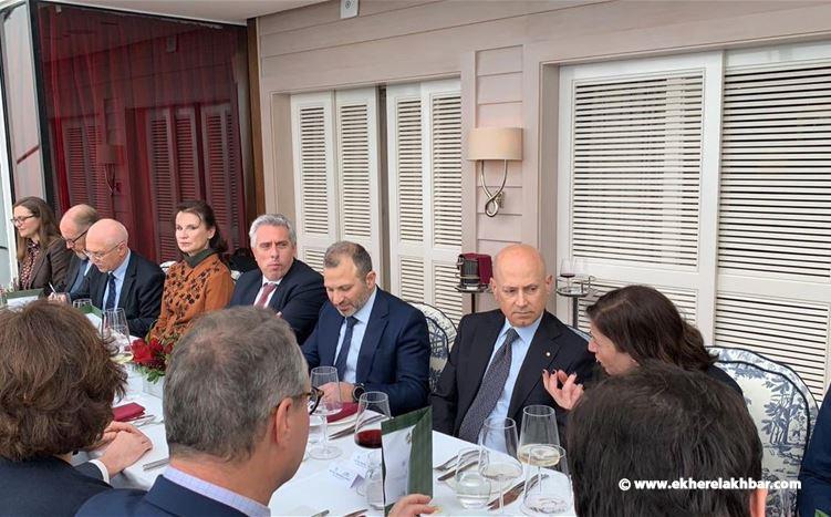 سفير رومانيا اقام غداءً تكريمياً لوزير الخارجية جبران باسيل