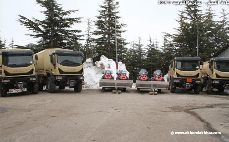 الجيش تسلّم آليات ومعدات مخصصة للمناطق الجبلية