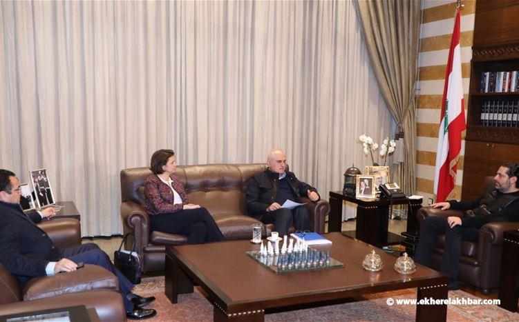 الحريري  يجتمع مع الوزيرين ريا الحسن وعلي حسن خليل