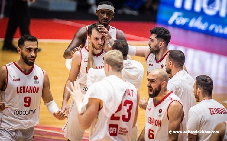 فوز منتخب لبنان على الاردن وتأهله إلى نهائي بطولة كأس آسيا لكرة السلة
