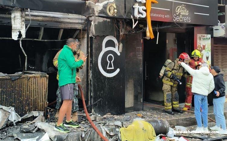 فوج إطفاء بيروت يعلق على سبب انفجار المطعم في شارع بشارة الخوري