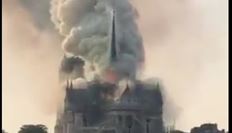 حريق داخل كاتدرائية...