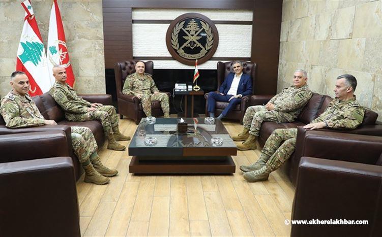 قائد الجيش استقبل رئيس محكمة التمييز العسكرية