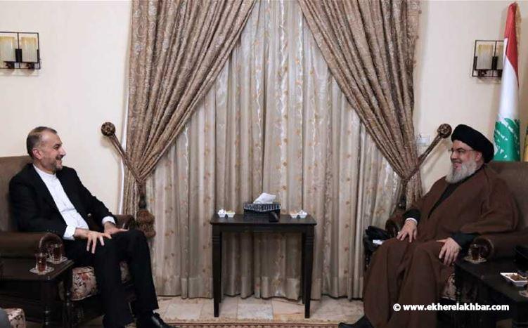  عبد اللهيان في دارة نصرالله