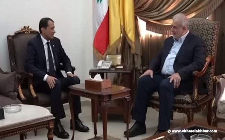  السفير القطري زار النائب محمد رعد أمس 