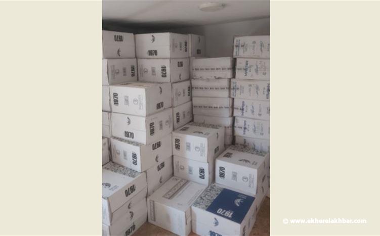  الريجي ضبطت مواد مهربة في مستودع في مجدل عنجر