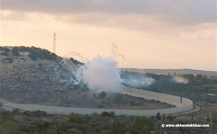 قصف مدفعي معادٍ على محيط  الضهيرة وقذائف فوسفورية على محيط يارين