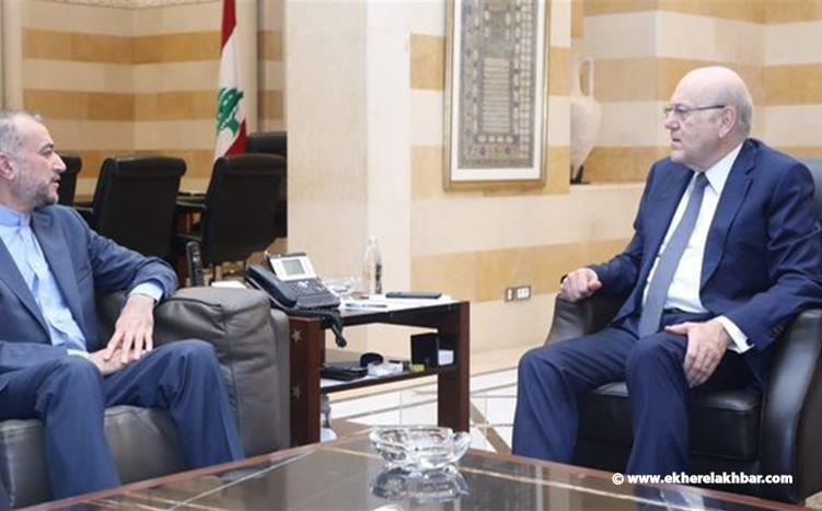 عبد اللهيان : أمن لبنان والحفاظ على الهدوء فيه هو هدف زيارتي