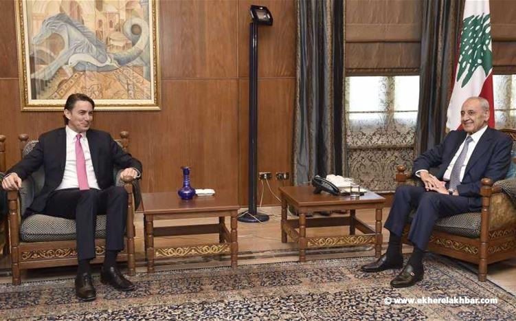 هوكستين من عين التينة ...  لا نريد تمدد صراع غزة إلى لبنان