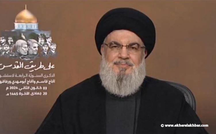نصر الله: في محور المقاومة لا يوجد عبيد بل مجرد أسياد يصنعون النصر