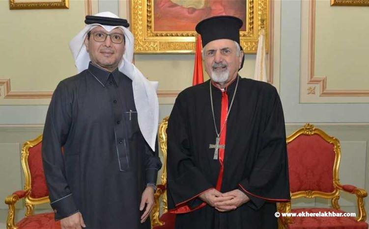 بخاري يزور بطريرك السريان الكاثوليك