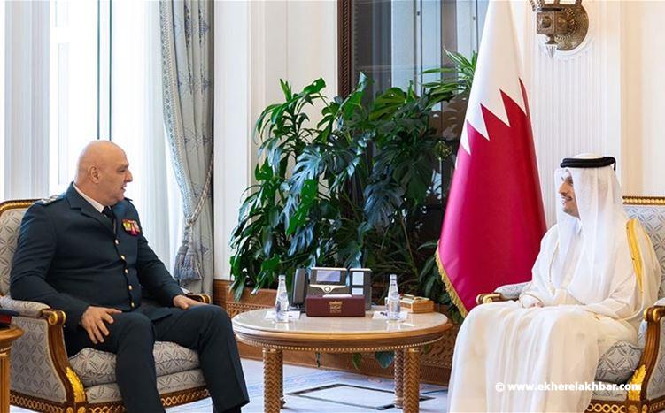 وزير الخارجية القطري اكد لقائد الجيش دعم بلاده للمؤسسة العسكرية