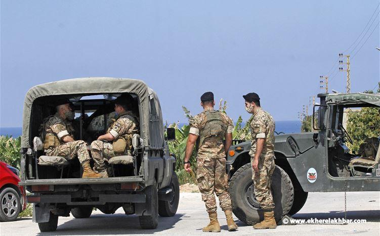 الجيش: مداهمات وتوقيف 19 في إطار التدابير الأمنية