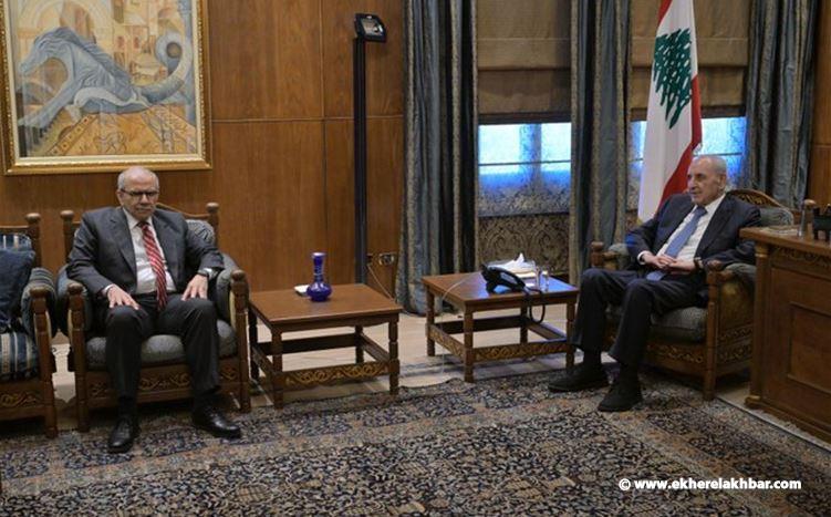 رئيس مجلس النواب نبيه بري يستقبل رئيس الحكومة نواف سلام
