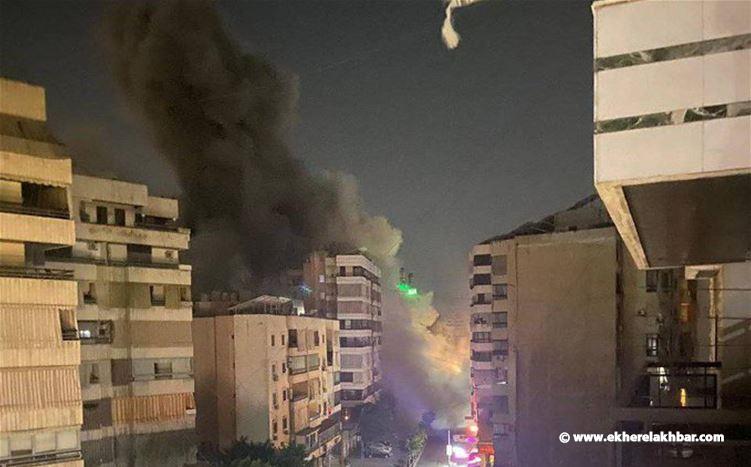 بالفيديو ـ الجيش الإسرائيلي ينشر مشاهد الغارات على الضاحية الجنوبية