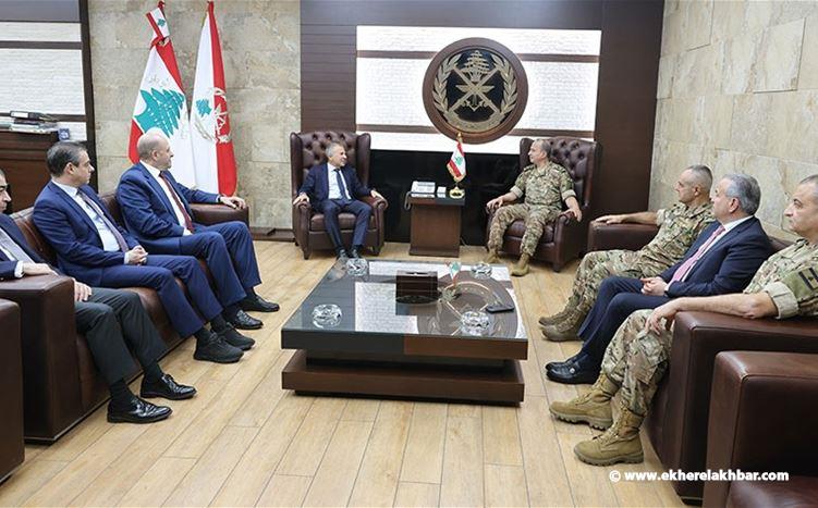 قائد الجيش استقبل باسيل