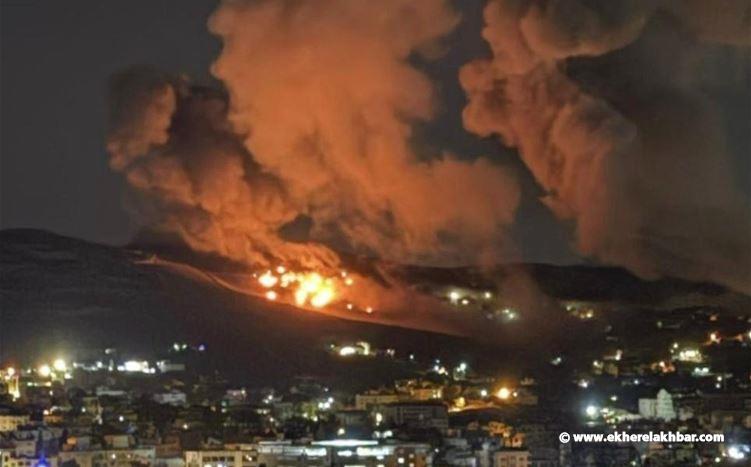 غارات إسرائيلية عنيفة على تلال علي الطاهر.. وعمليات تمشيط باتجاه كفرشوبا