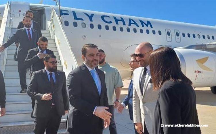 الشيباني ووفد سوري في بيروت