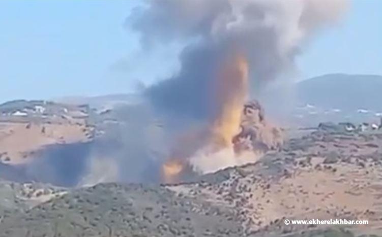 الجيش الإسرائيلي ينشر فيديو للغارات على جنوب لبنان