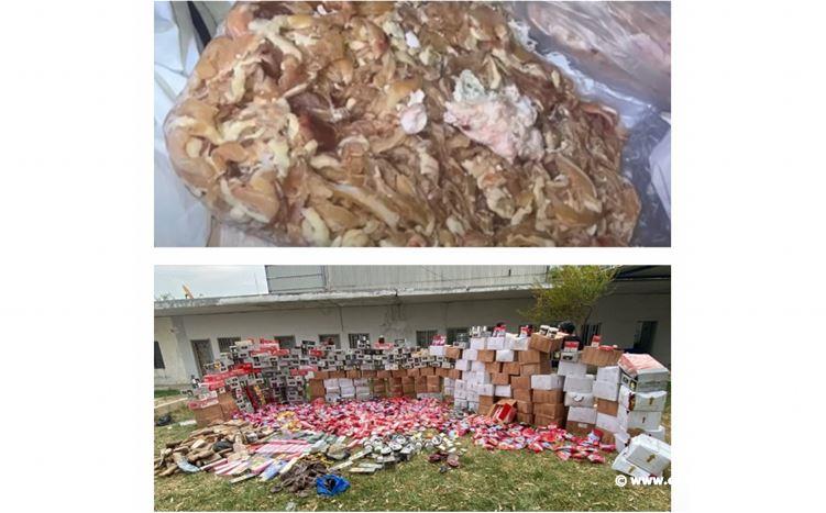 ضبط ٣ أطنان من الشحوم الحيوانية الفاسدة وضبط كميات كبيرة من التنباك المعسل