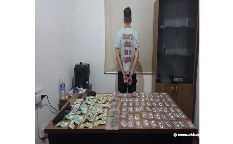 المعلومات أوقفت مروّج مخدّرات بالجرم المشهود في محلة خلدة