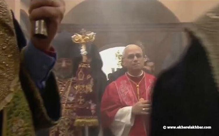 وصول قداسة البابا لاوون الرابع عشر إلى الكاتدرائية الأرمنية الرسولية في اسطنبول