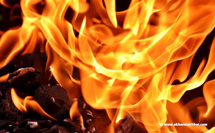 حريق كبير في مرأب في الكسليك