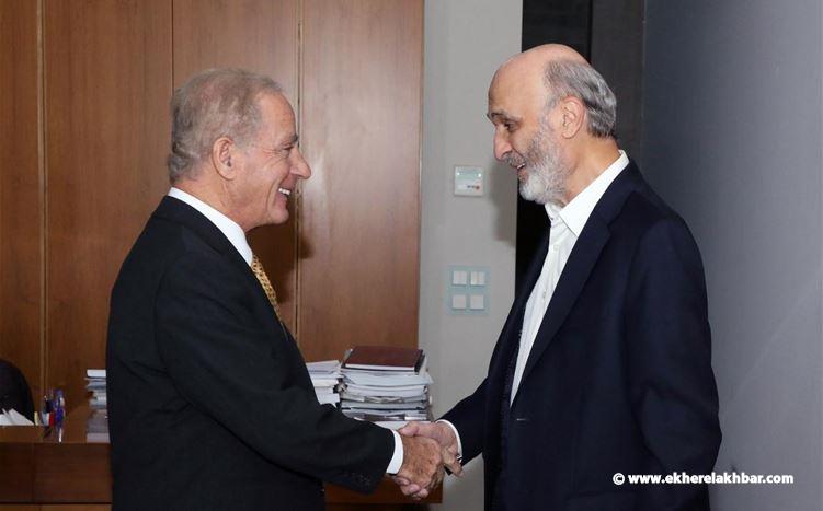 جعجع يبحث المستجدات مع السفير الاميركي