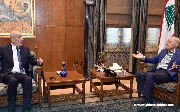 بري استقبل مستشار رئيس الجمهورية العماد جوزاف عون العميد اندرية رحال