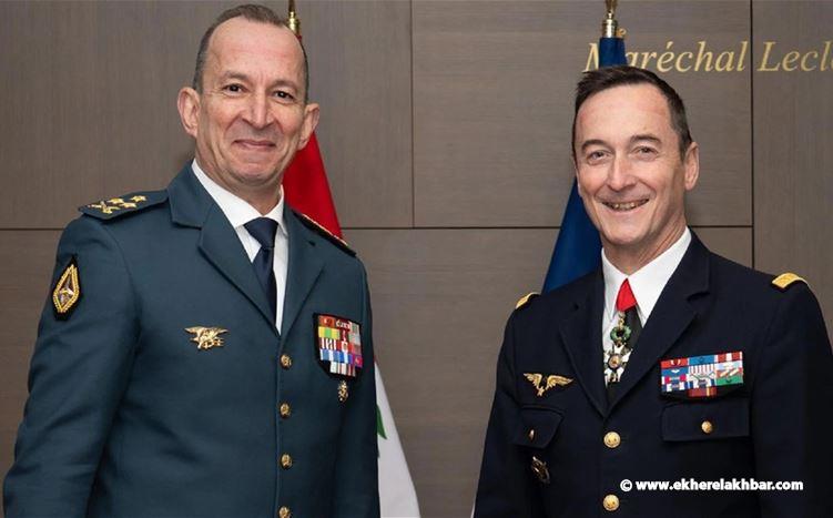 قائد الجيش زار فرنسا وبحث مع نظيره في تعزيز التعاون لضمان أمن لبنان واستقراره
