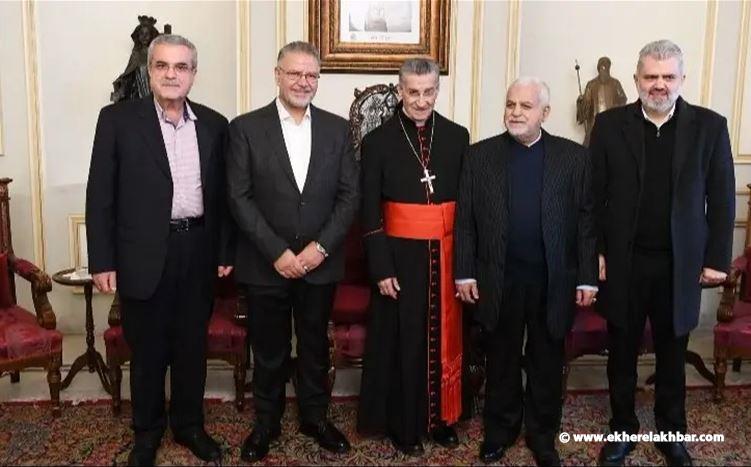 الراعي يلتقي وفد حزب الله في بكركي