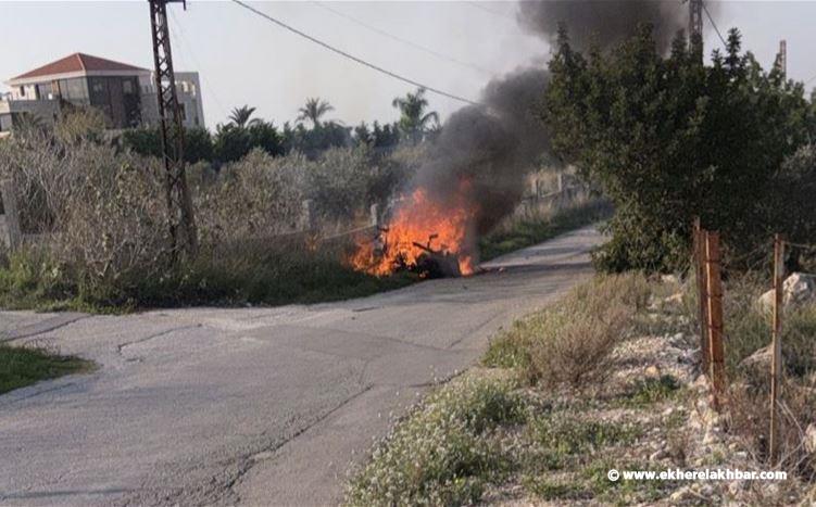 غارة استهدفت سيارة في بلدة جويا