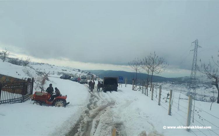 طقس نهاية الاسبوع ماطر والثلوج على ارتفاع 1000 متر