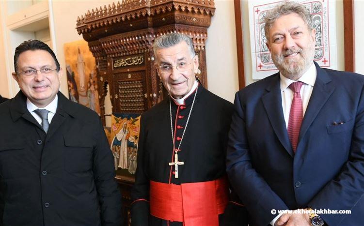 الراعي تناول مع الخازن وافرام الملفات السياسية واكدا دعمهما لمواقفه