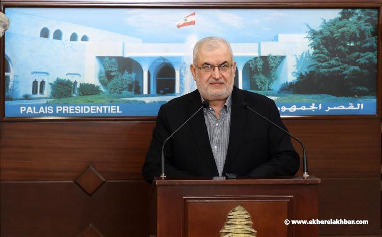 رعد : لقاؤنا كان صريحا ومسؤولا وحرصاء على التفاهم والتعاون