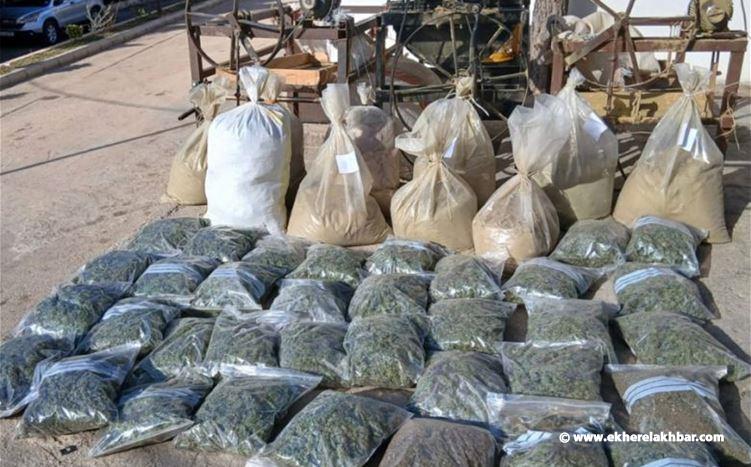 الجيش : عمليات دهم وتوقيف مواطنَين وضبط آلات لتصنيع المخدرات