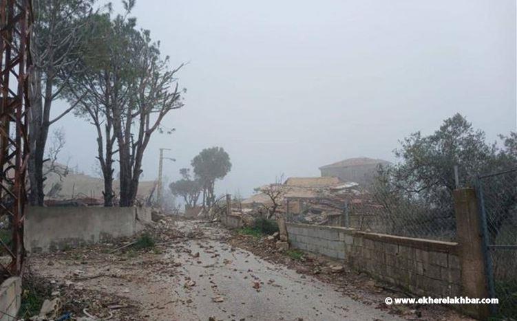 تضرر منزل بقصف إسرائيلي على يارون وتفجير ثلاثة منازل في الديسة وكفركلا فجرا