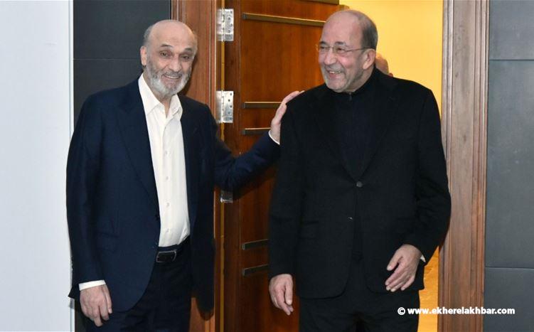 جعجع بحث مع البون التطورات الانتخابية في دائرة كسروان - جبيل