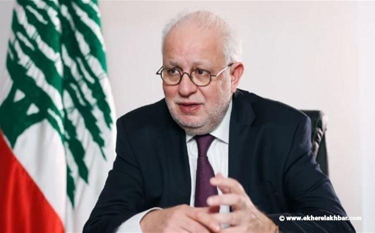 وزير العدل عادل نصار يكلف المدعي العام اجراء اللازم لتوقيف مطلقي الصواريخ ومحرضيهم ومشغليهم