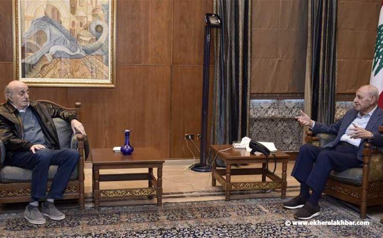 لقاء بين بري وجنبلاط في عين التينة