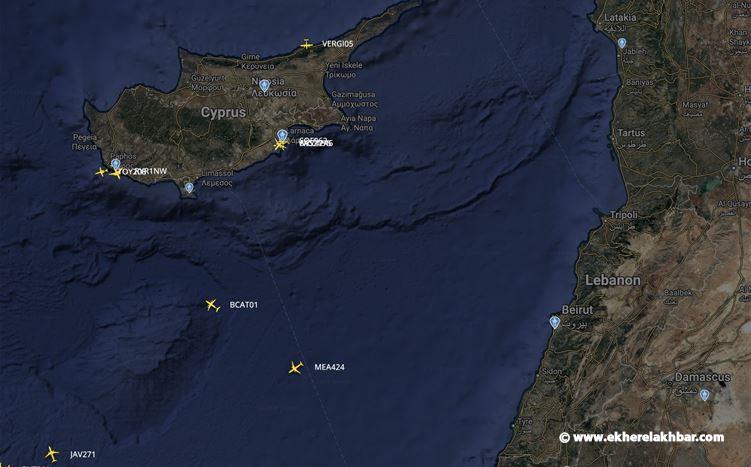 الحكومة القبرصية: رصد جسم مشبوه بالمجال الجوي قرب لبنان