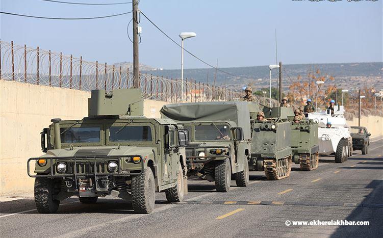 الجيش: إعادة تموضع لبعض النقاط الحدودية