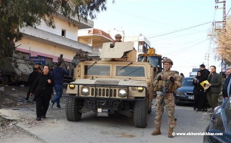 قيادة الجيش: إعادة تموضع لبعض النقاط الحدودية وتطبّق تدابير إستثنائية لحفظ الأمن ومنع المظاهر المسلحة